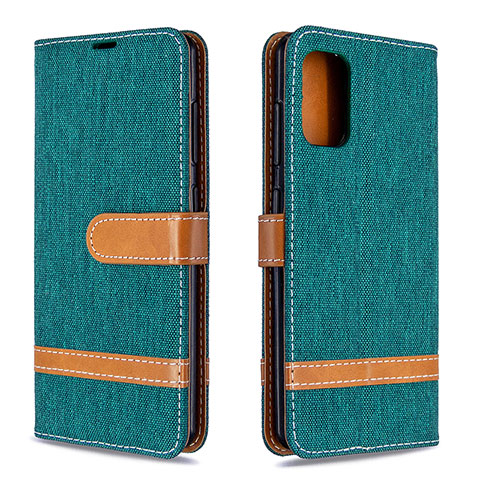 Coque Portefeuille Livre Cuir Etui Clapet B16F pour Samsung Galaxy A41 Vert