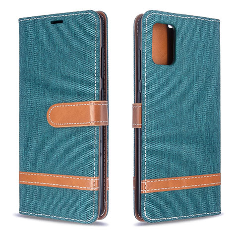 Coque Portefeuille Livre Cuir Etui Clapet B16F pour Samsung Galaxy A51 5G Vert