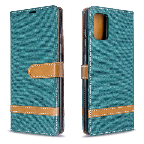 Coque Portefeuille Livre Cuir Etui Clapet B16F pour Samsung Galaxy A71 4G A715 Vert