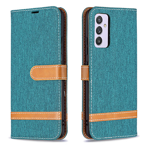 Coque Portefeuille Livre Cuir Etui Clapet B16F pour Samsung Galaxy A82 5G Vert