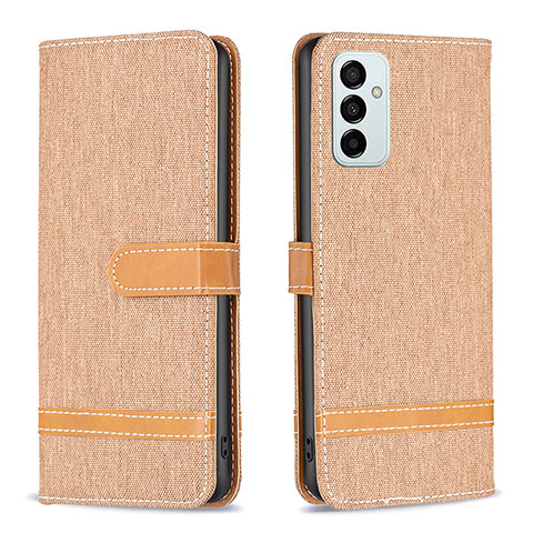 Coque Portefeuille Livre Cuir Etui Clapet B16F pour Samsung Galaxy F23 5G Or