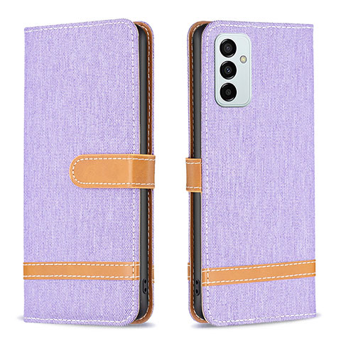 Coque Portefeuille Livre Cuir Etui Clapet B16F pour Samsung Galaxy F23 5G Violet Clair