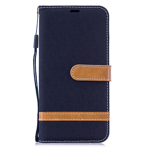 Coque Portefeuille Livre Cuir Etui Clapet B16F pour Samsung Galaxy M10 Noir