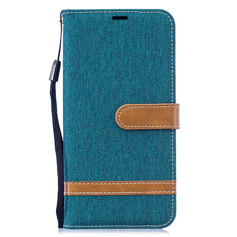 Coque Portefeuille Livre Cuir Etui Clapet B16F pour Samsung Galaxy M10 Vert