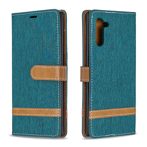 Coque Portefeuille Livre Cuir Etui Clapet B16F pour Samsung Galaxy Note 10 5G Vert