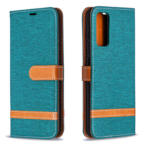 Coque Portefeuille Livre Cuir Etui Clapet B16F pour Samsung Galaxy S20 Lite 5G Vert