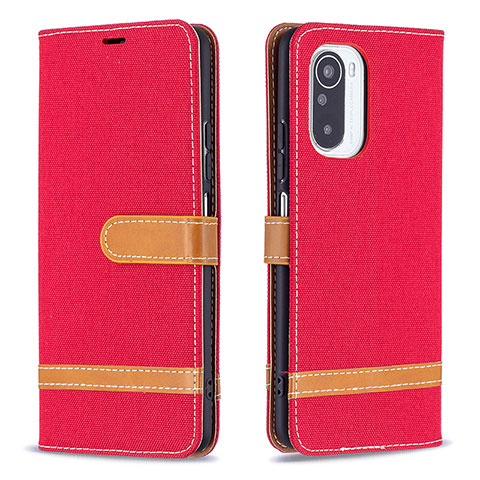 Coque Portefeuille Livre Cuir Etui Clapet B16F pour Xiaomi Mi 11i 5G Rouge