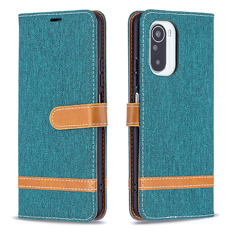 Coque Portefeuille Livre Cuir Etui Clapet B16F pour Xiaomi Mi 11i 5G Vert