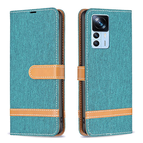 Coque Portefeuille Livre Cuir Etui Clapet B16F pour Xiaomi Mi 12T 5G Vert