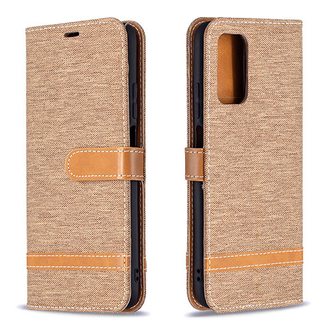 Coque Portefeuille Livre Cuir Etui Clapet B16F pour Xiaomi Poco M3 Or