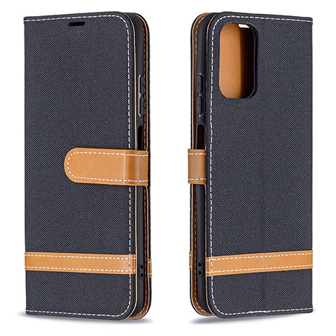 Coque Portefeuille Livre Cuir Etui Clapet B16F pour Xiaomi Poco M5S Noir