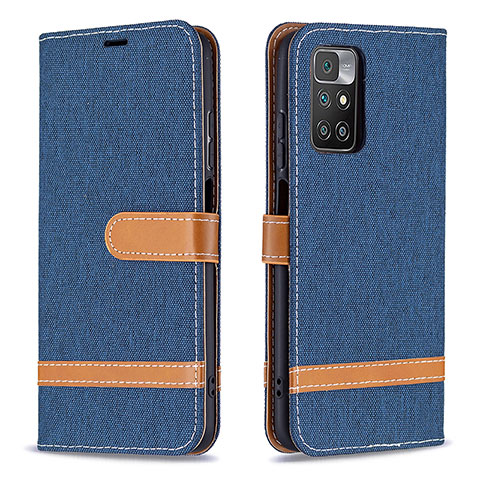 Coque Portefeuille Livre Cuir Etui Clapet B16F pour Xiaomi Redmi 10 (2022) Bleu Royal