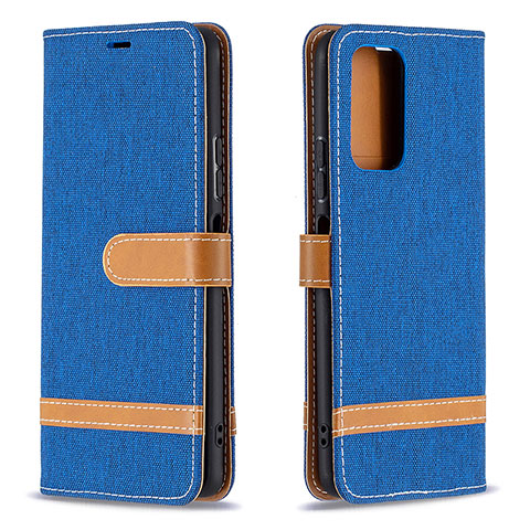 Coque Portefeuille Livre Cuir Etui Clapet B16F pour Xiaomi Redmi Note 10 Pro 4G Bleu