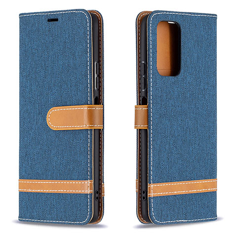 Coque Portefeuille Livre Cuir Etui Clapet B16F pour Xiaomi Redmi Note 10 Pro 4G Bleu Royal