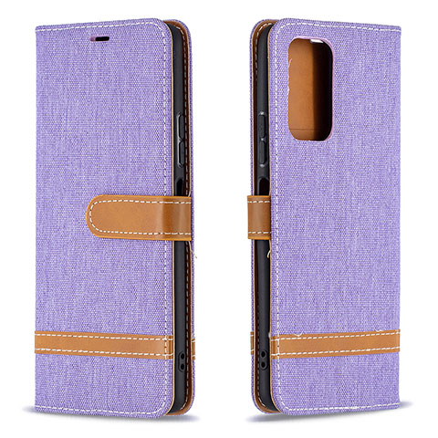 Coque Portefeuille Livre Cuir Etui Clapet B16F pour Xiaomi Redmi Note 10 Pro 4G Violet Clair