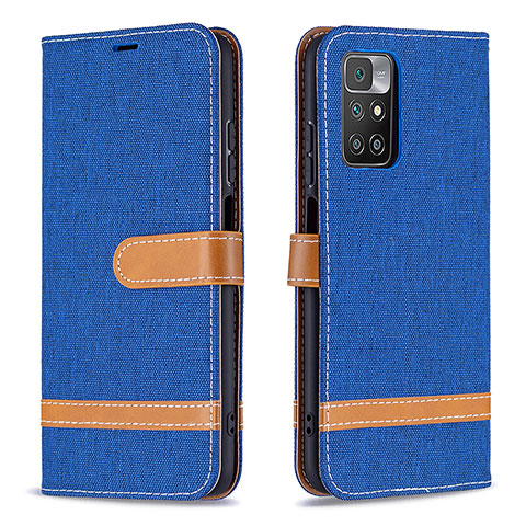 Coque Portefeuille Livre Cuir Etui Clapet B16F pour Xiaomi Redmi Note 11 4G (2021) Bleu