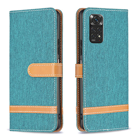 Coque Portefeuille Livre Cuir Etui Clapet B16F pour Xiaomi Redmi Note 11 4G (2022) Vert