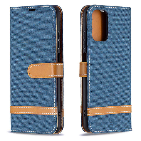 Coque Portefeuille Livre Cuir Etui Clapet B16F pour Xiaomi Redmi Note 11 SE India 4G Bleu Royal