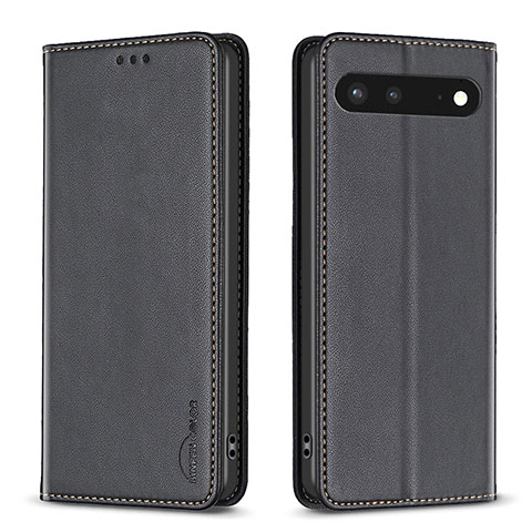 Coque Portefeuille Livre Cuir Etui Clapet B17F pour Google Pixel 7 5G Noir