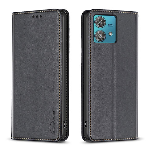 Coque Portefeuille Livre Cuir Etui Clapet B17F pour Motorola Moto Edge 40 Neo 5G Noir