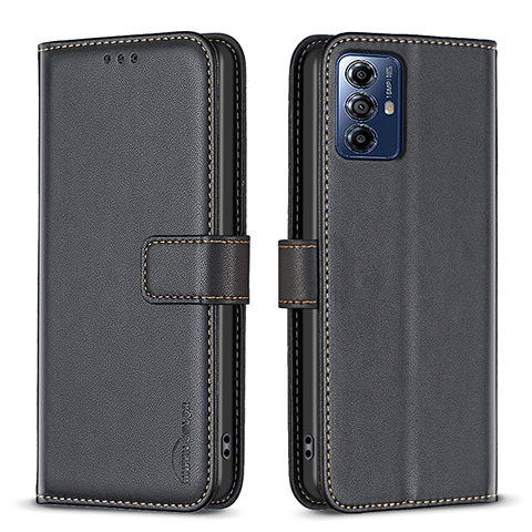 Coque Portefeuille Livre Cuir Etui Clapet B17F pour Motorola Moto G Play (2023) Noir