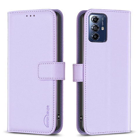 Coque Portefeuille Livre Cuir Etui Clapet B17F pour Motorola Moto G Play (2023) Violet Clair