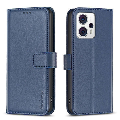 Coque Portefeuille Livre Cuir Etui Clapet B17F pour Motorola Moto G13 Bleu