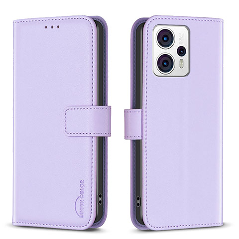 Coque Portefeuille Livre Cuir Etui Clapet B17F pour Motorola Moto G13 Violet Clair