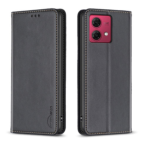 Coque Portefeuille Livre Cuir Etui Clapet B17F pour Motorola Moto G84 5G Noir