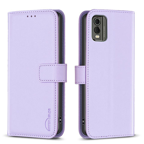 Coque Portefeuille Livre Cuir Etui Clapet B17F pour Nokia C210 Violet Clair