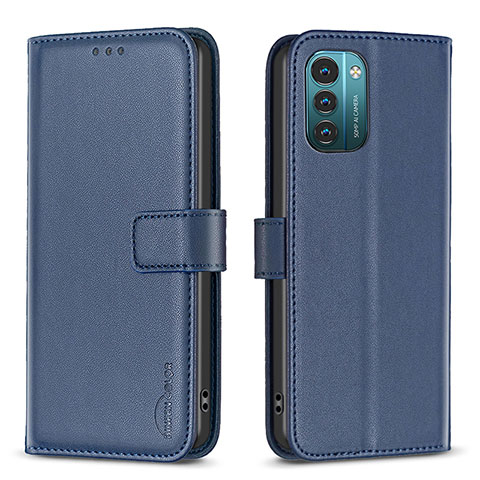 Coque Portefeuille Livre Cuir Etui Clapet B17F pour Nokia G11 Bleu