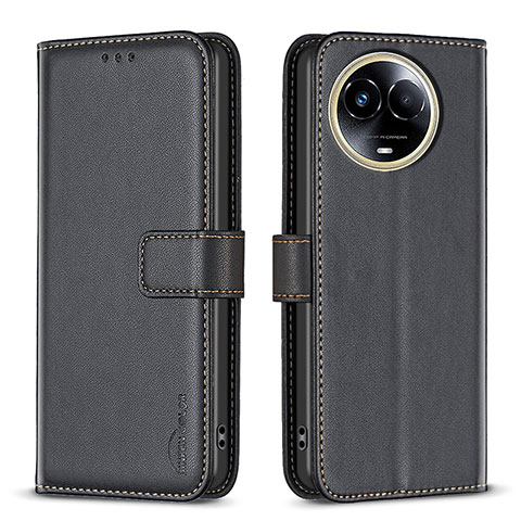 Coque Portefeuille Livre Cuir Etui Clapet B17F pour Realme V50 5G Noir