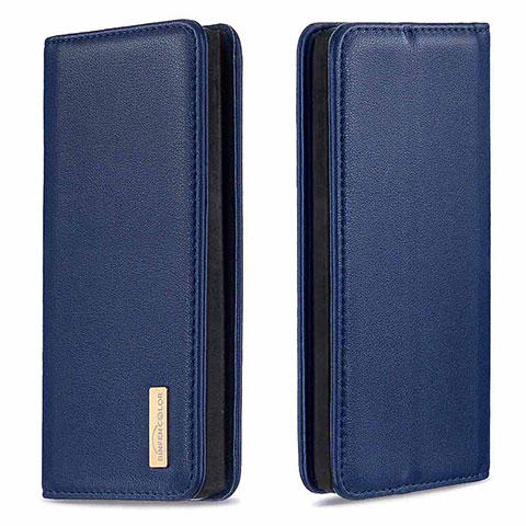 Coque Portefeuille Livre Cuir Etui Clapet B17F pour Samsung Galaxy Note 10 5G Bleu