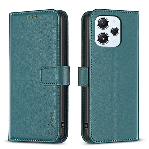 Coque Portefeuille Livre Cuir Etui Clapet B17F pour Xiaomi Redmi 12 4G Vert