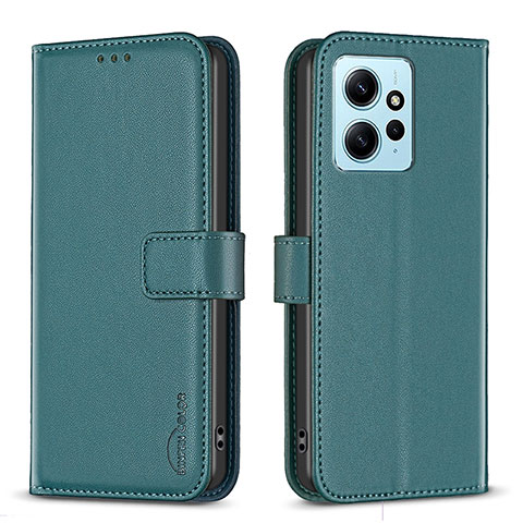 Coque Portefeuille Livre Cuir Etui Clapet B17F pour Xiaomi Redmi Note 12 4G Vert