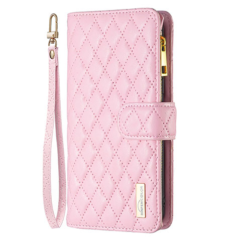 Coque Portefeuille Livre Cuir Etui Clapet B18F pour Oppo A2 5G Or Rose