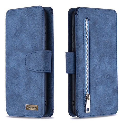 Coque Portefeuille Livre Cuir Etui Clapet B18F pour Samsung Galaxy A70S Bleu