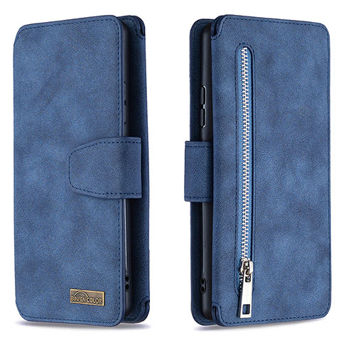 Coque Portefeuille Livre Cuir Etui Clapet B18F pour Samsung Galaxy M80S Bleu