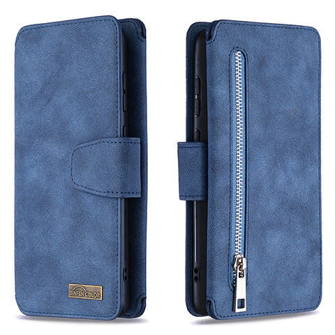 Coque Portefeuille Livre Cuir Etui Clapet B18F pour Samsung Galaxy Note 10 Lite Bleu