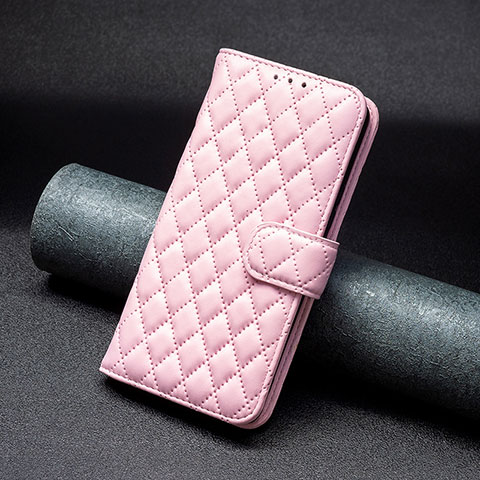 Coque Portefeuille Livre Cuir Etui Clapet B19F pour Huawei Honor X7a Or Rose