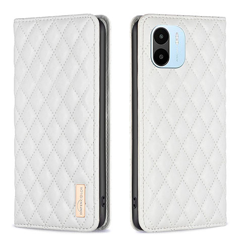 Coque Portefeuille Livre Cuir Etui Clapet B19F pour Xiaomi Poco C50 Blanc