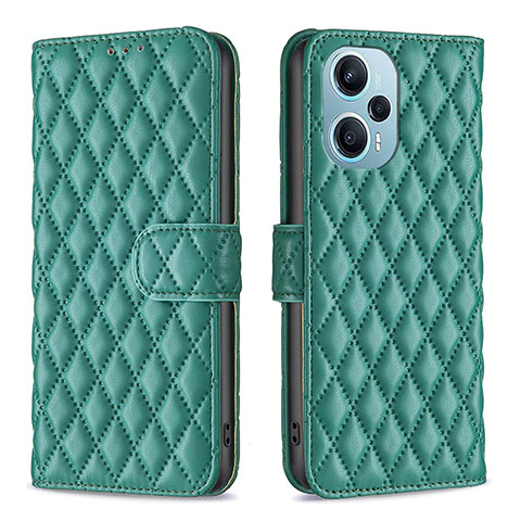 Coque Portefeuille Livre Cuir Etui Clapet B19F pour Xiaomi Poco F5 5G Vert