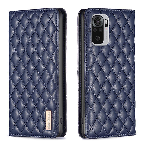 Coque Portefeuille Livre Cuir Etui Clapet B19F pour Xiaomi Poco M5S Bleu