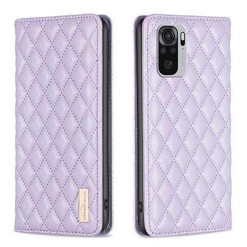 Coque Portefeuille Livre Cuir Etui Clapet B19F pour Xiaomi Poco M5S Violet