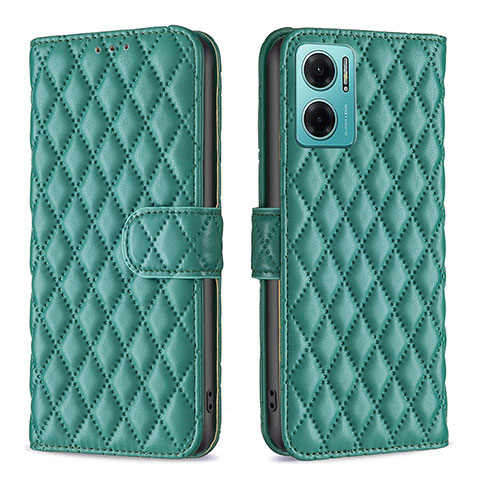 Coque Portefeuille Livre Cuir Etui Clapet B19F pour Xiaomi Redmi 10 Prime Plus 5G Vert