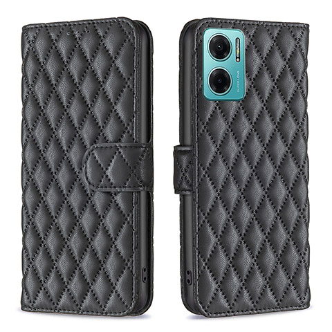 Coque Portefeuille Livre Cuir Etui Clapet B19F pour Xiaomi Redmi 11 Prime 5G Noir