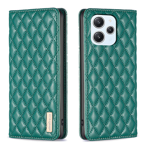 Coque Portefeuille Livre Cuir Etui Clapet B19F pour Xiaomi Redmi 12 4G Vert