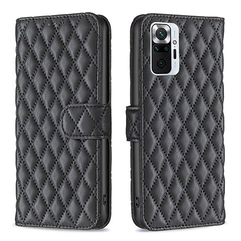 Coque Portefeuille Livre Cuir Etui Clapet B19F pour Xiaomi Redmi Note 10 Pro 4G Noir