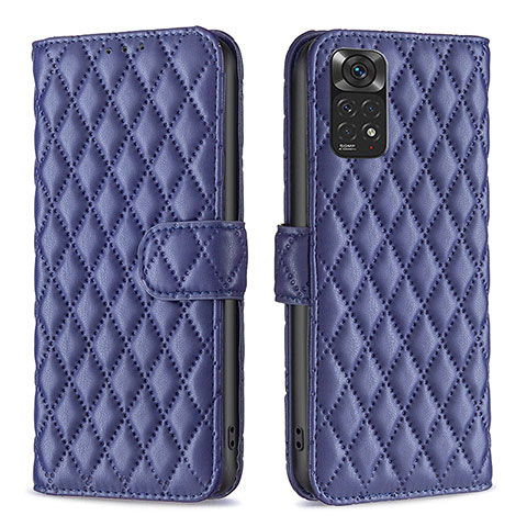 Coque Portefeuille Livre Cuir Etui Clapet B19F pour Xiaomi Redmi Note 11 4G (2022) Bleu