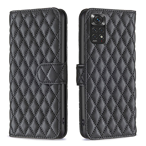 Coque Portefeuille Livre Cuir Etui Clapet B19F pour Xiaomi Redmi Note 11S 4G Noir